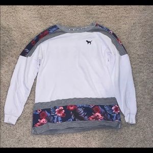 PINK Victoria Secret Floral Sweatshirt